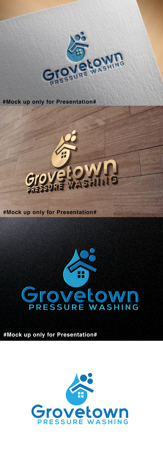 Logo Design by designmind78 for Grovetown Pressure Washing | Design #19907371