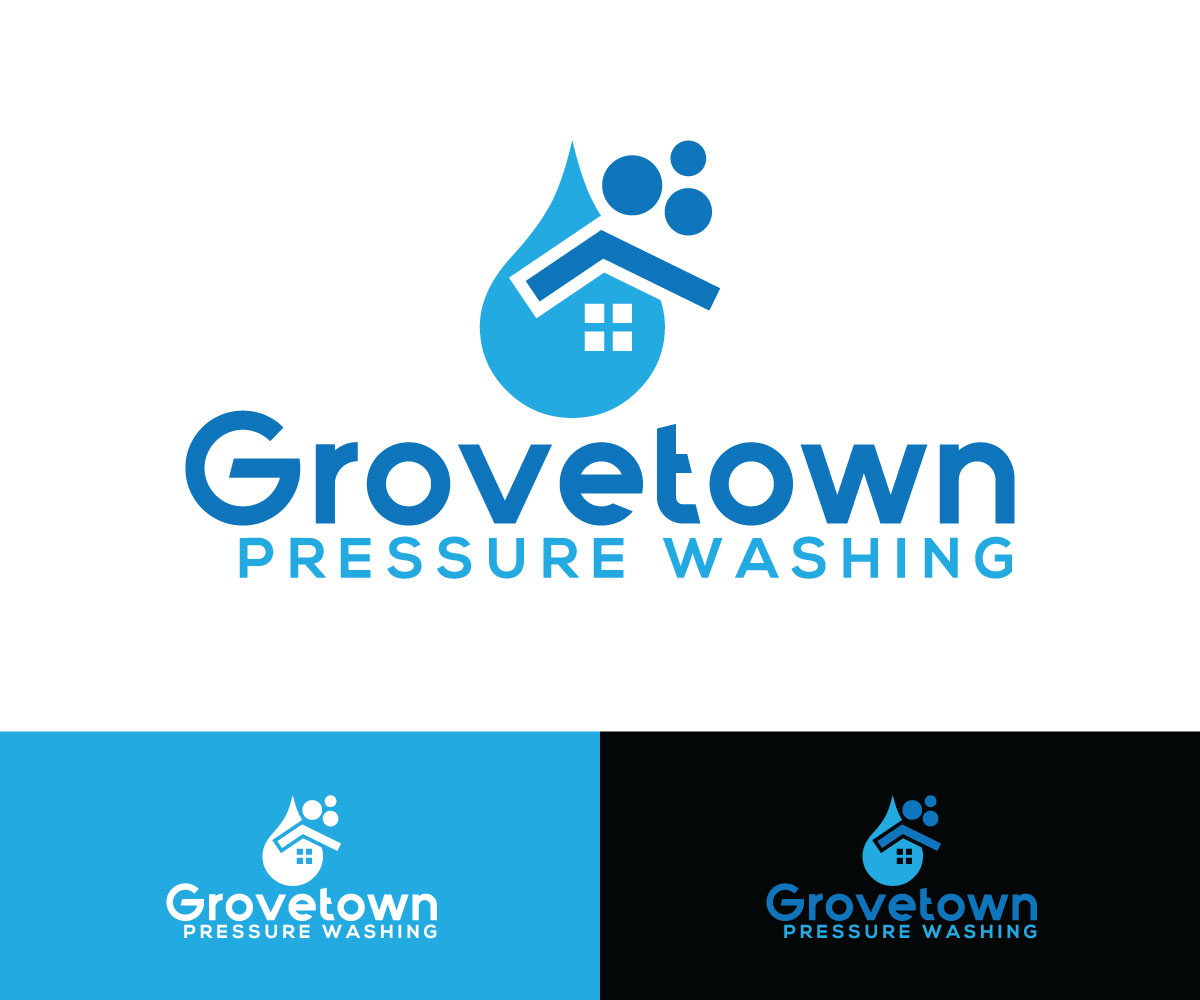 Logo Design by designmind78 for Grovetown Pressure Washing | Design #19907372