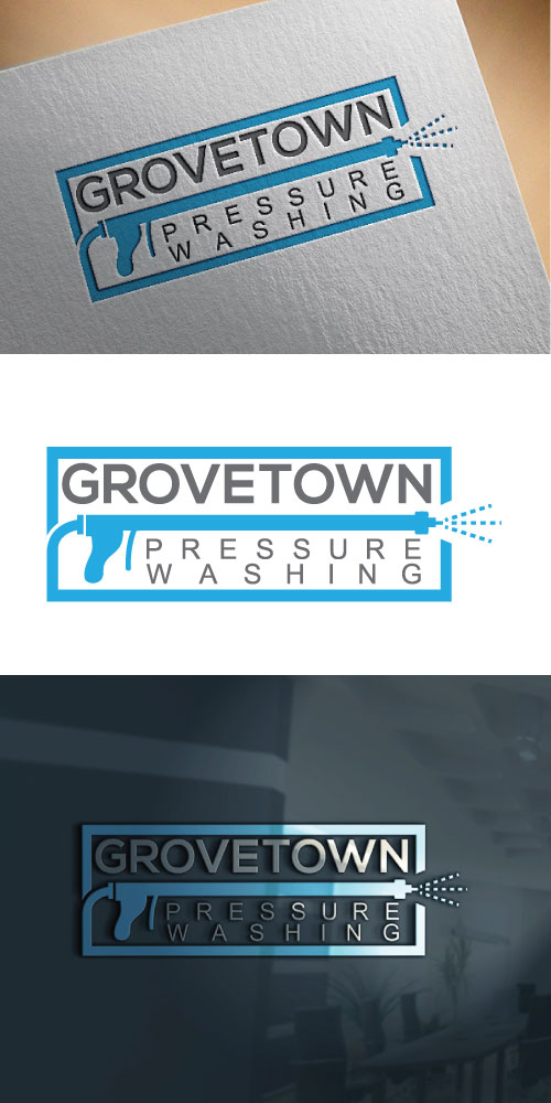 Logo Design by tea tea for Grovetown Pressure Washing | Design #19870528