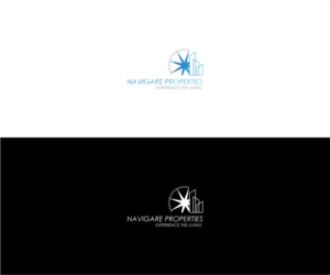 Navigare Properties (below)experience the living | Logo Design by .Ashu.