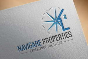 Navigare Properties (below)experience the living | Logo Design by Rzk
