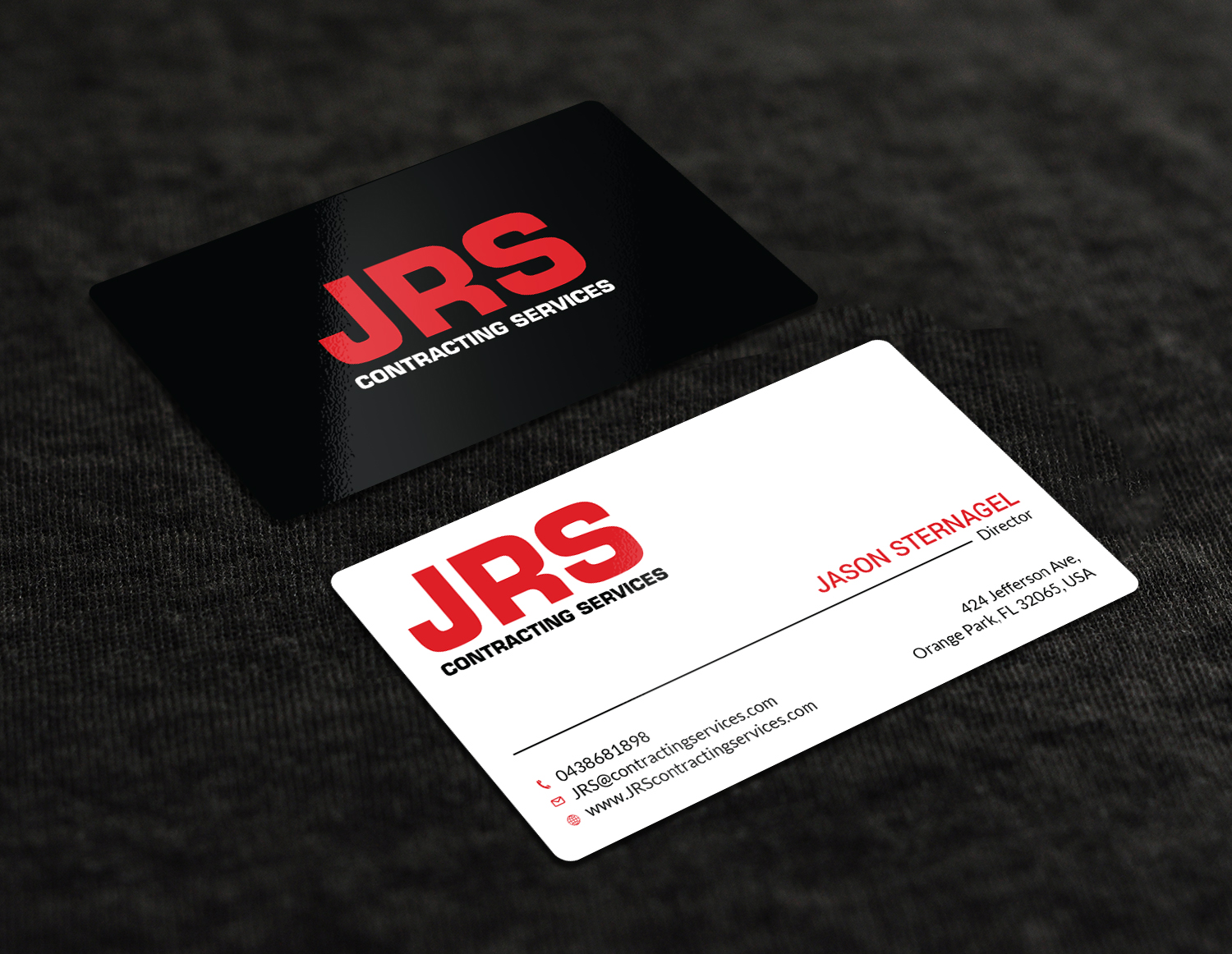 Diseño de Tarjeta de Presentación por Tripti Ranjan Gain para JRS Contracting Services | Diseño #19880684
