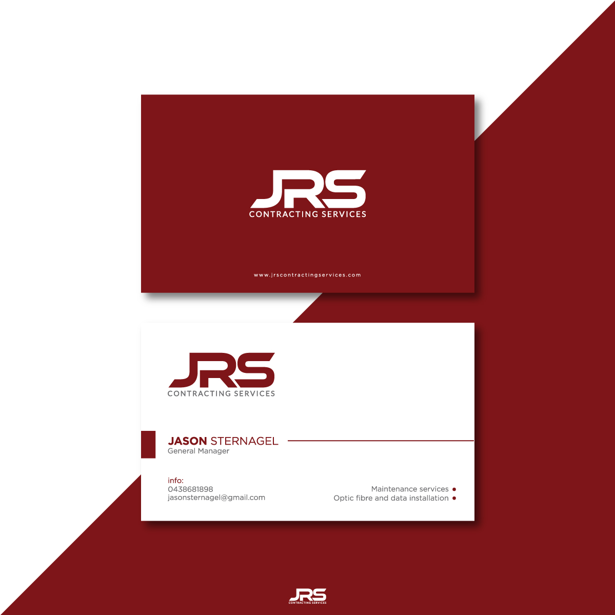 Design de Carte de Visite par Zybs Graphics pour JRS Contracting Services | Design #19902788