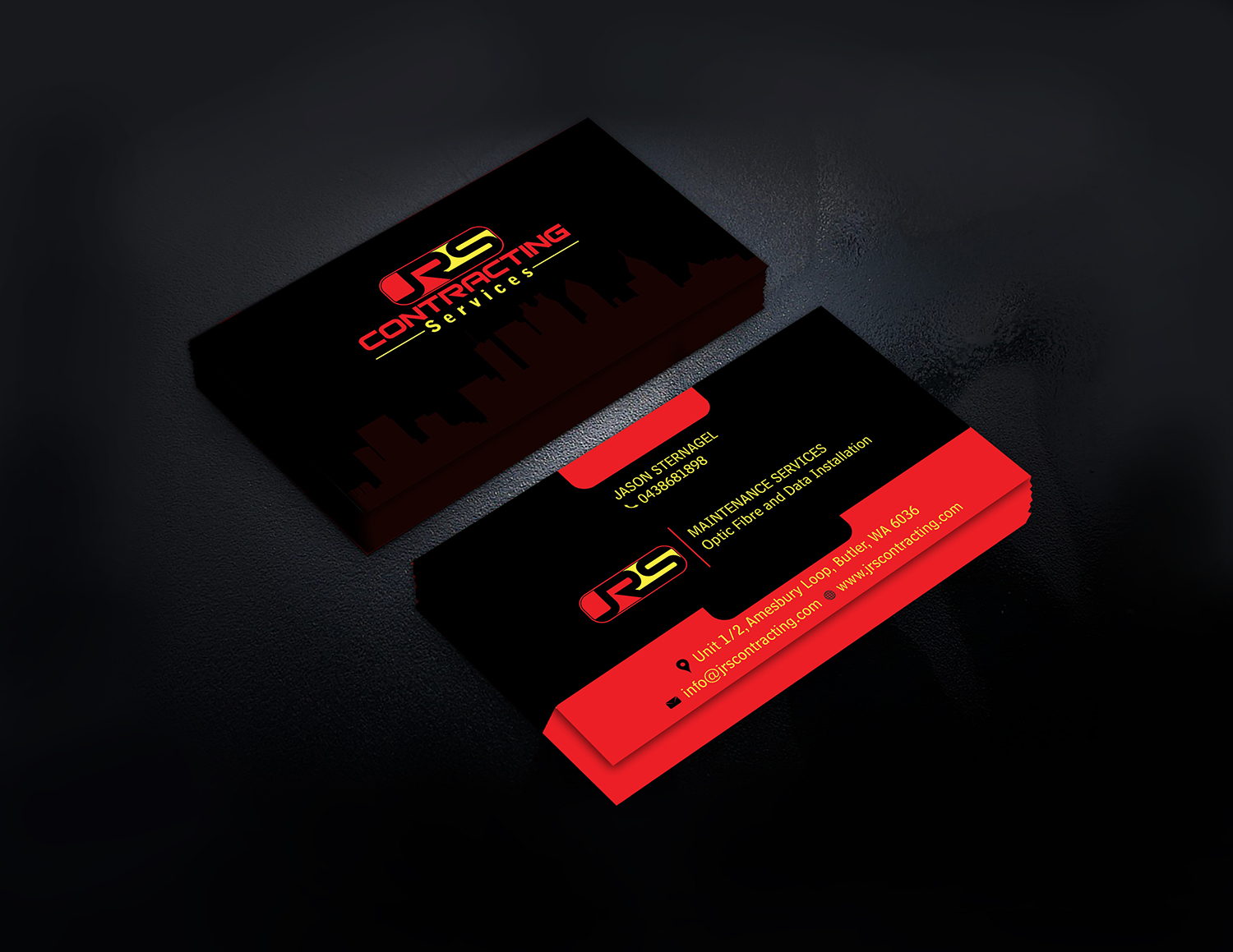 Diseño de Tarjeta de Presentación por Fine Graphics House para JRS Contracting Services | Diseño #19890618