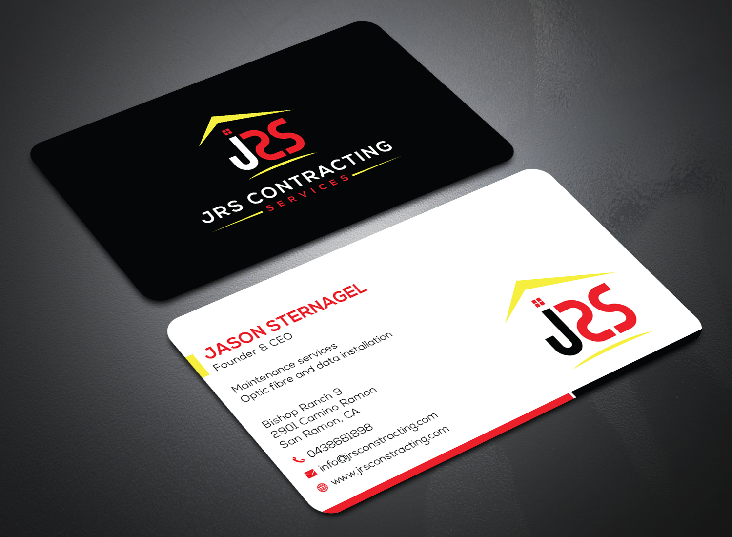 Business Card Design by Bold Pixels for JRS Contracting Services | Design #19876323