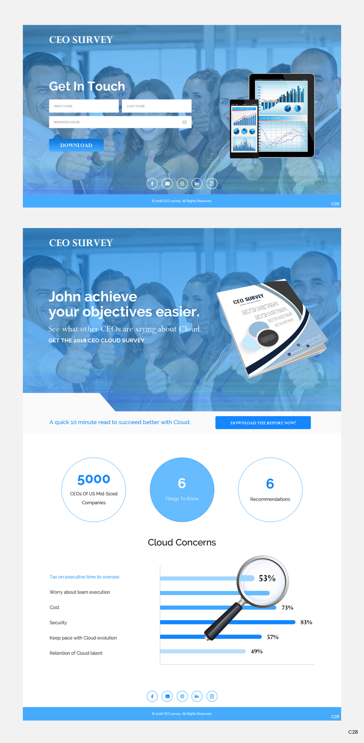 Landing Page Design by pb for this project | Design #19859592