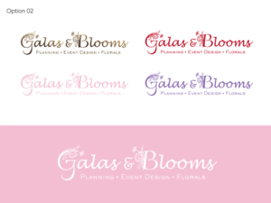 Galas & Blooms | Logo Design by dharlan
