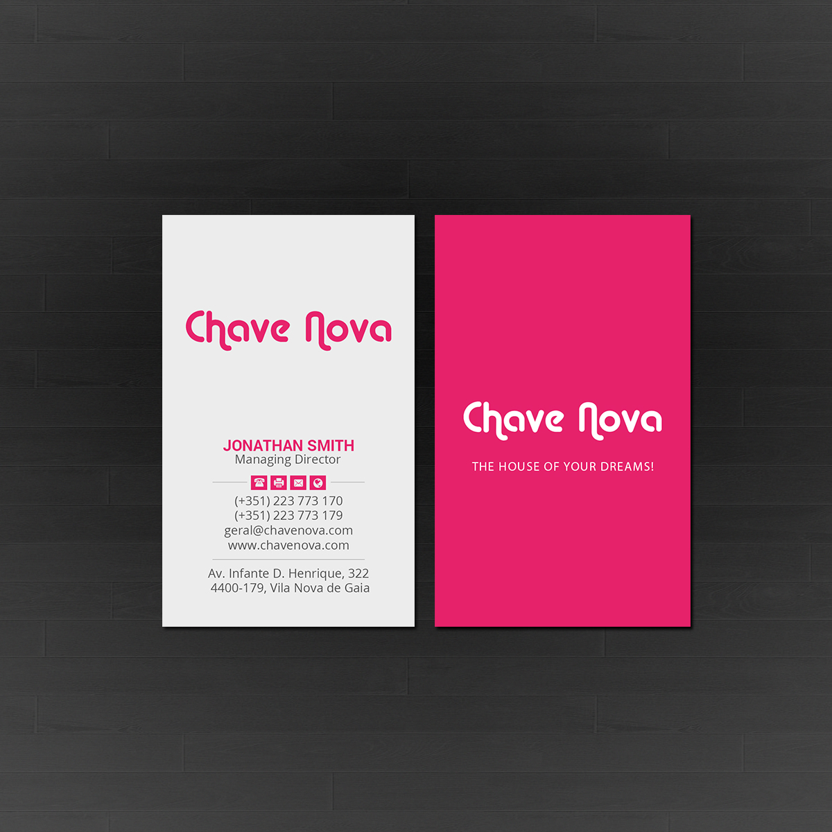 Business Card Design by Creations Box 2015 for CHAVE NOVA Lda | Design #19861440