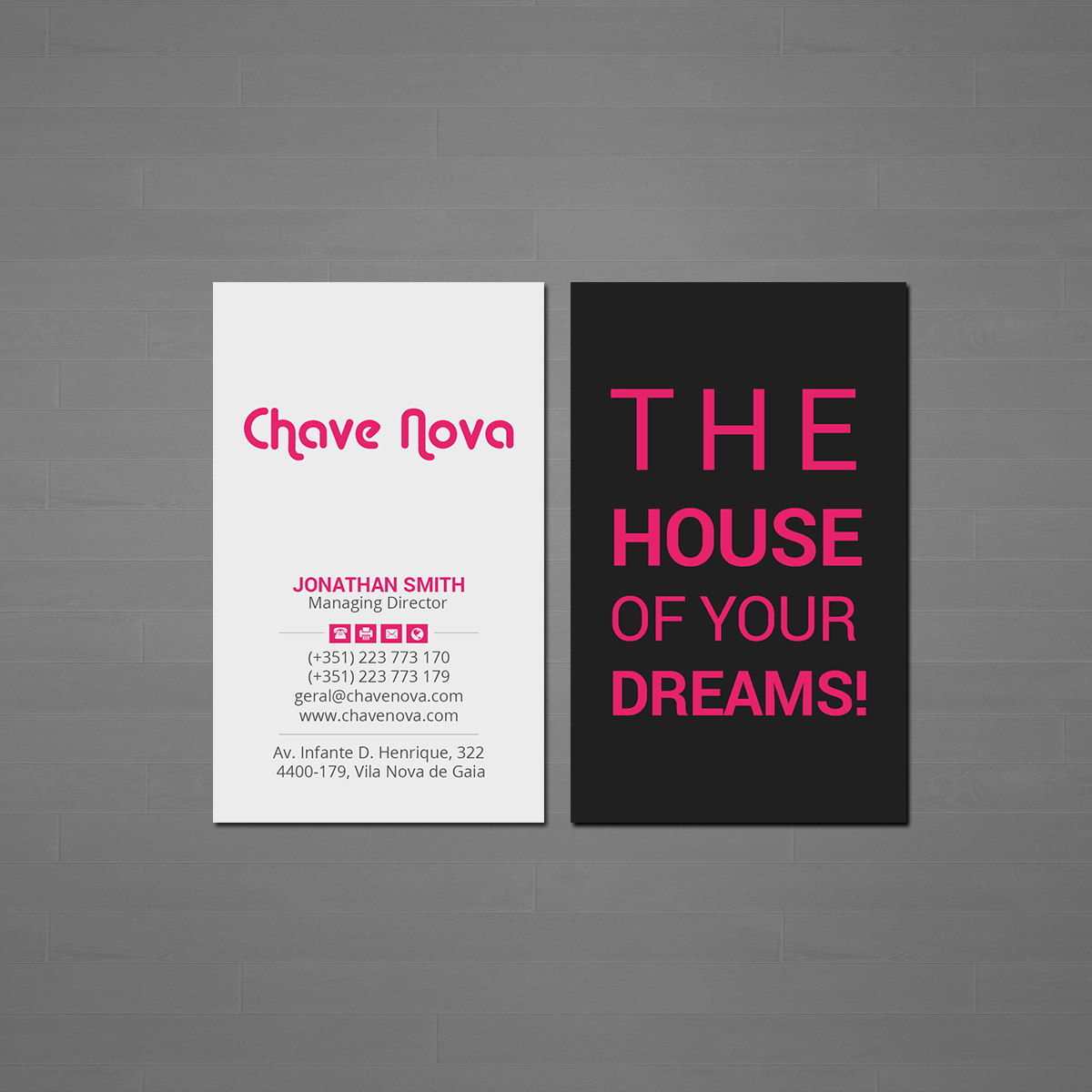 Business Card Design by Creations Box 2015 for CHAVE NOVA Lda | Design #19861441