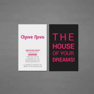 Business Card Design by Creations Box 2015 for CHAVE NOVA Lda | Design: #19861441