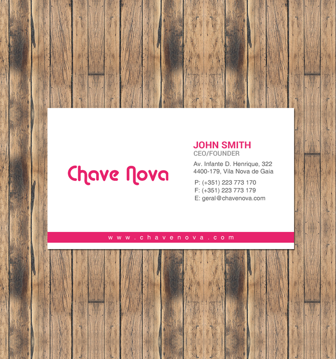 Design de Carte de Visite par chandrayaan.creative pour CHAVE NOVA Lda | Design #19866004
