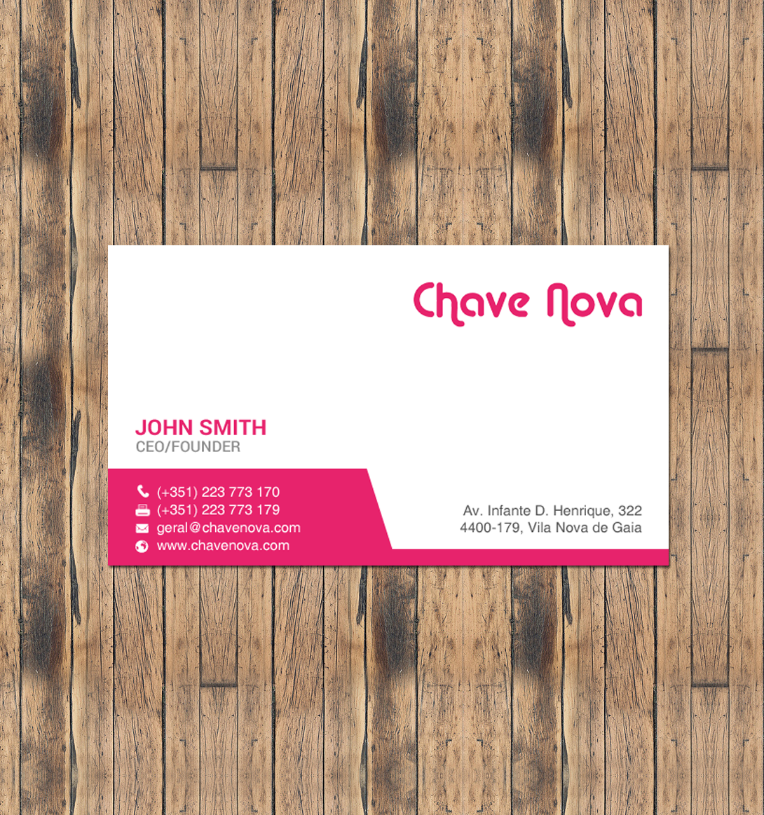 Business Card Design by chandrayaan.creative for CHAVE NOVA Lda | Design #19866006