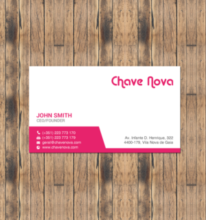 Business Card Design by chandrayaan.creative for CHAVE NOVA Lda | Design: #19866006
