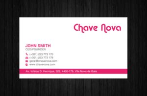 Business Card Design by chandrayaan.creative for CHAVE NOVA Lda | Design: #19866017