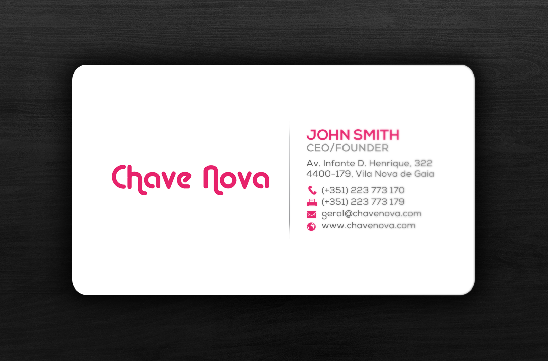 Business Card Design by chandrayaan.creative for CHAVE NOVA Lda | Design #19866389