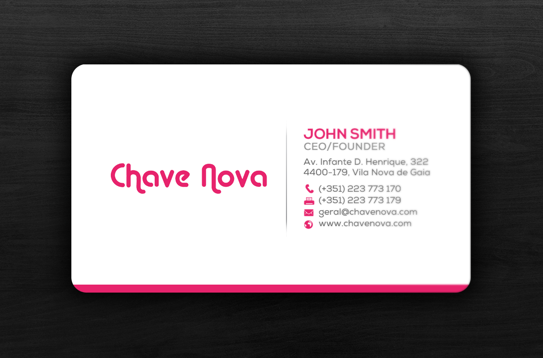 Business Card Design by chandrayaan.creative for CHAVE NOVA Lda | Design #19866390