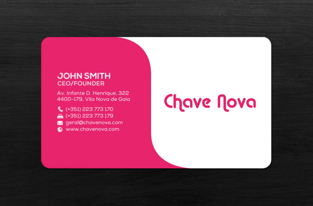 Business Card Design by chandrayaan.creative for CHAVE NOVA Lda | Design #19866396