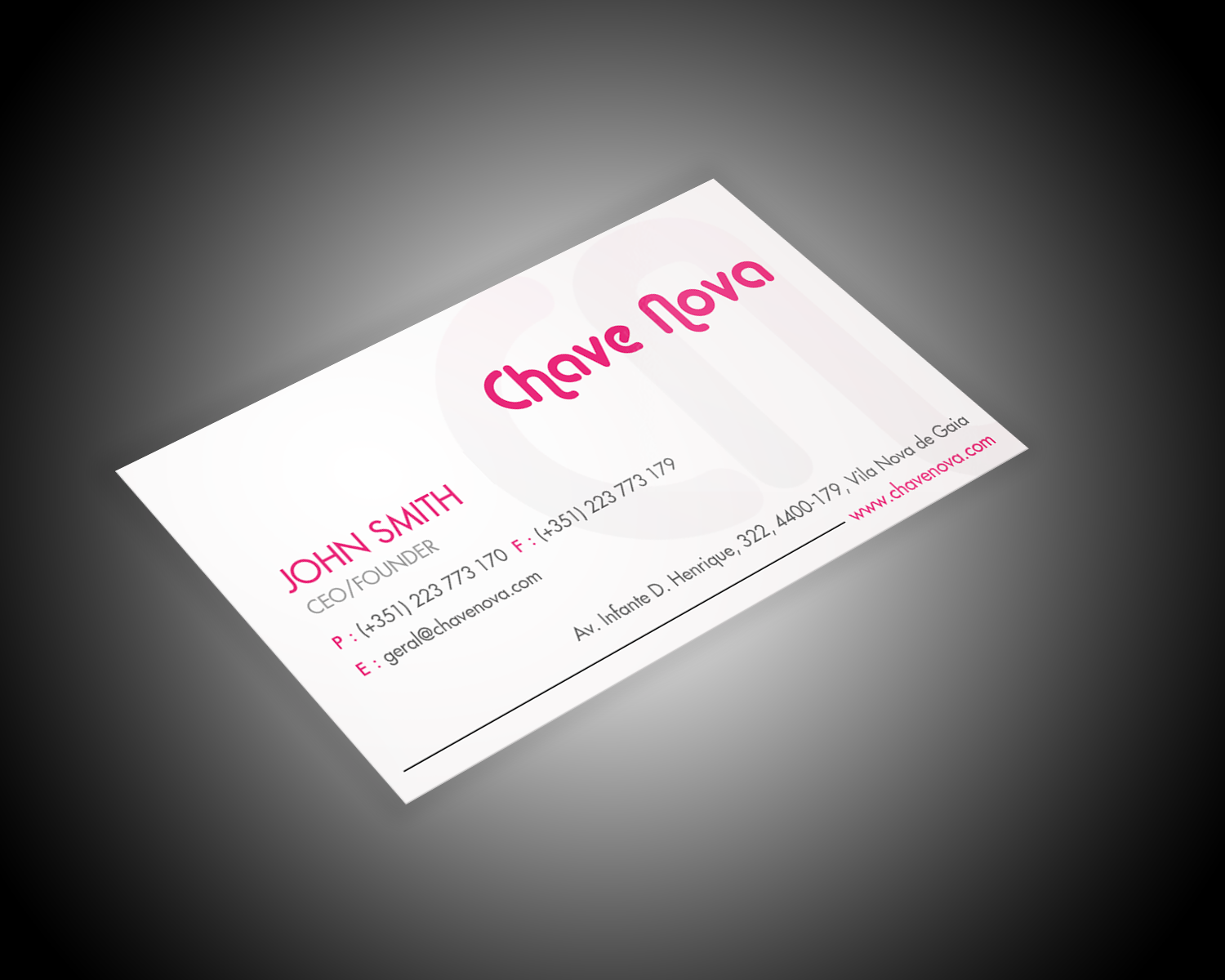 Business Card Design by chandrayaan.creative for CHAVE NOVA Lda | Design #19876761