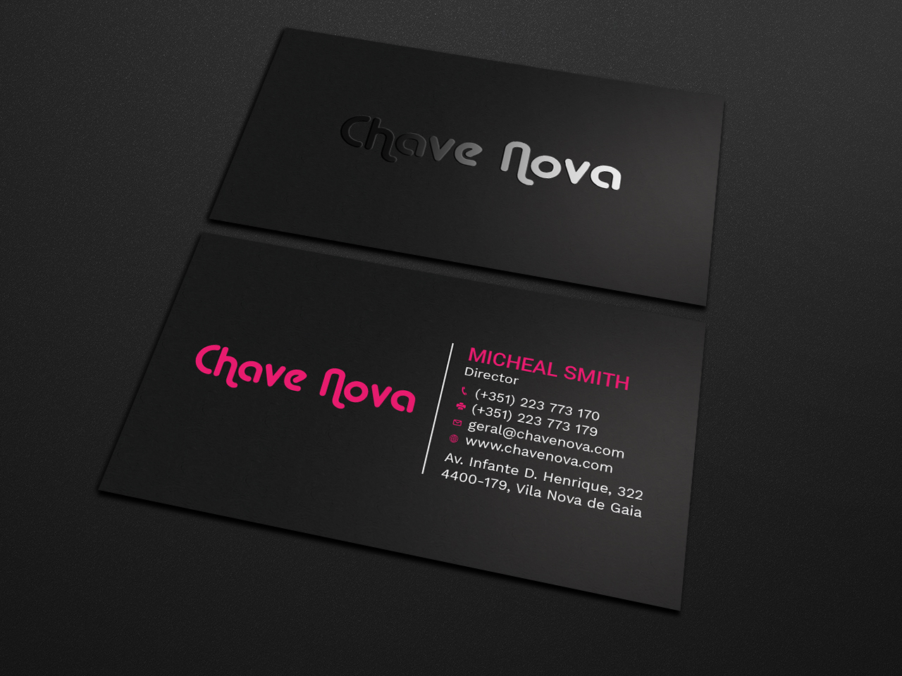 Business Card Design by Tripti Ranjan Gain for CHAVE NOVA Lda | Design #19861835
