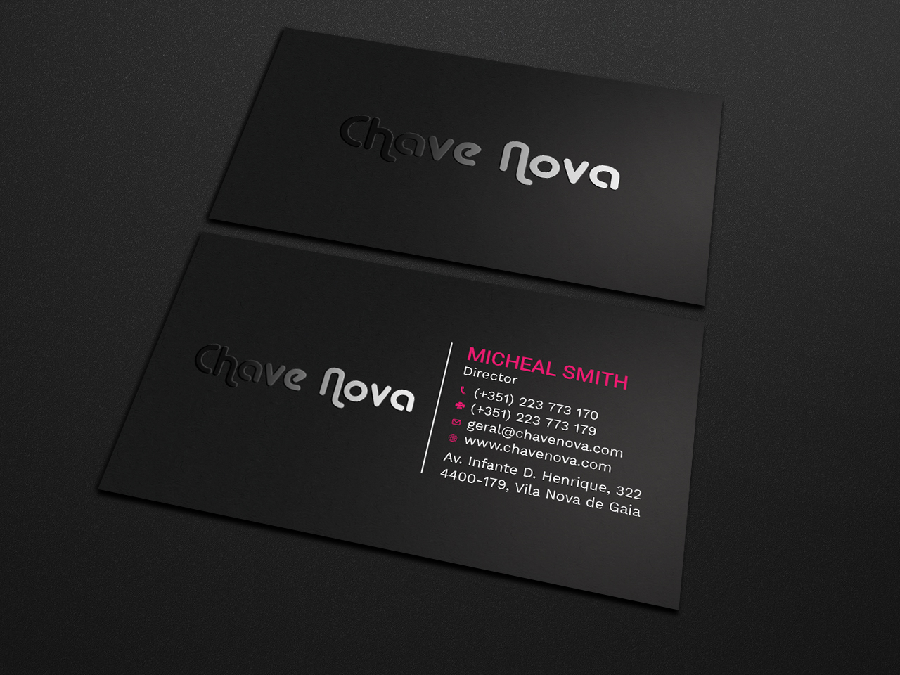 Business Card Design by Tripti Ranjan Gain for CHAVE NOVA Lda | Design #19861836