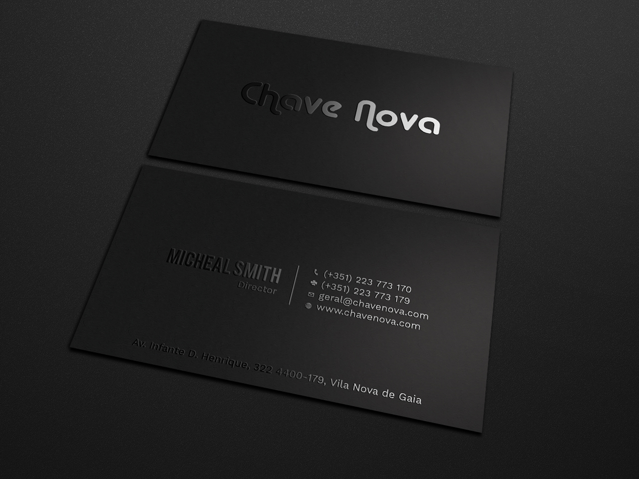 Business Card Design by Tripti Ranjan Gain for CHAVE NOVA Lda | Design #19861841