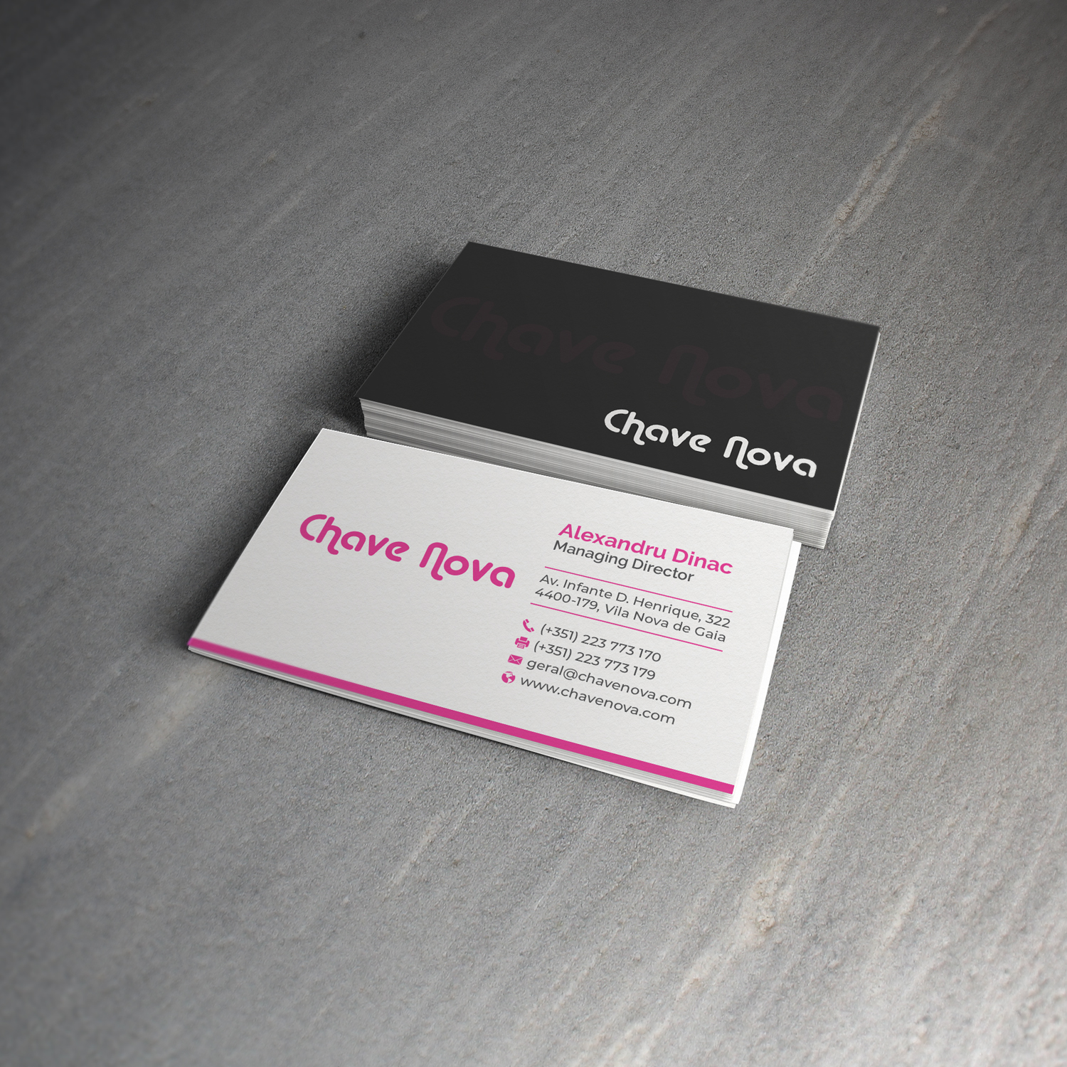 Design de Carte de Visite par R.design pour CHAVE NOVA Lda | Design #19857952