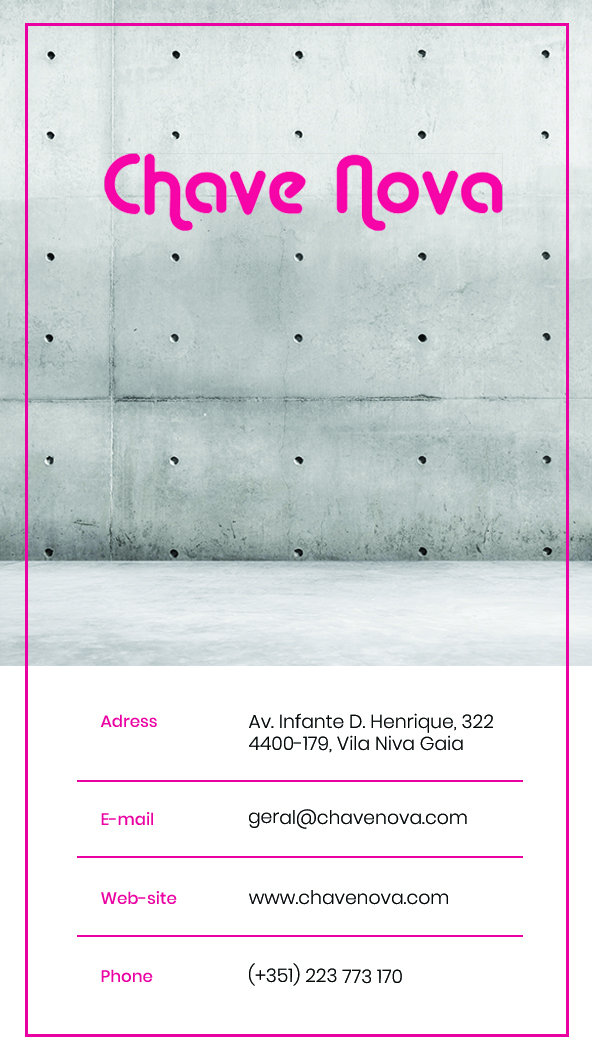 Business Card Design by Lesia_Povshuk for CHAVE NOVA Lda | Design #19893554