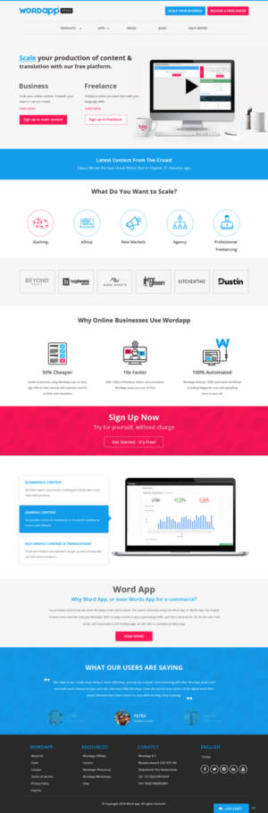 Web Design by pb for Wordapp B.V | Design: #19867232