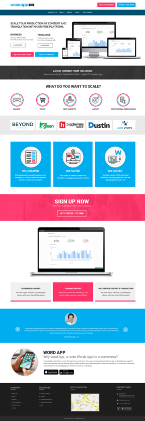 Web-Design von Dream Logo Design für Wordapp B.V | Design #19863452