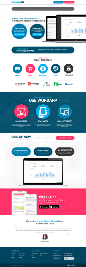 Web Design by Dream Logo Design for Wordapp B.V | Design: #19863453