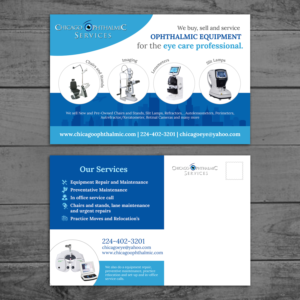 Diseño de Postal por debdesign para Chicago Ophthalmic Services, Inc | Diseño: #19864659