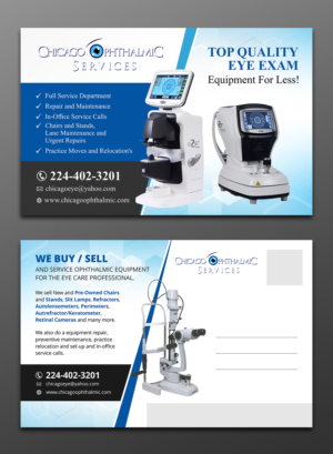 Chicago Ophthalmic Services Post Card      | Postcard Design by OwnDesign