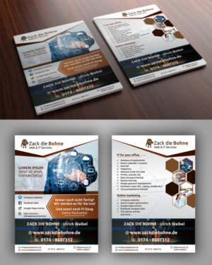 Flyer for web & IT service company | Flyer Design by ecorokerz