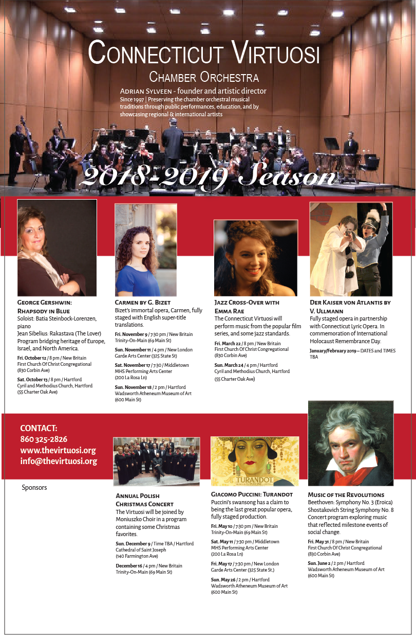 Poster-Design von Square82 für Connecticut Virtuosi Chamber Orchestra, Inc.  | Design: #19875629