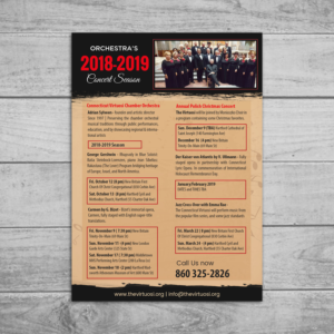 Poster-Design von debdesign für Connecticut Virtuosi Chamber Orchestra, Inc.  | Design: #19864686