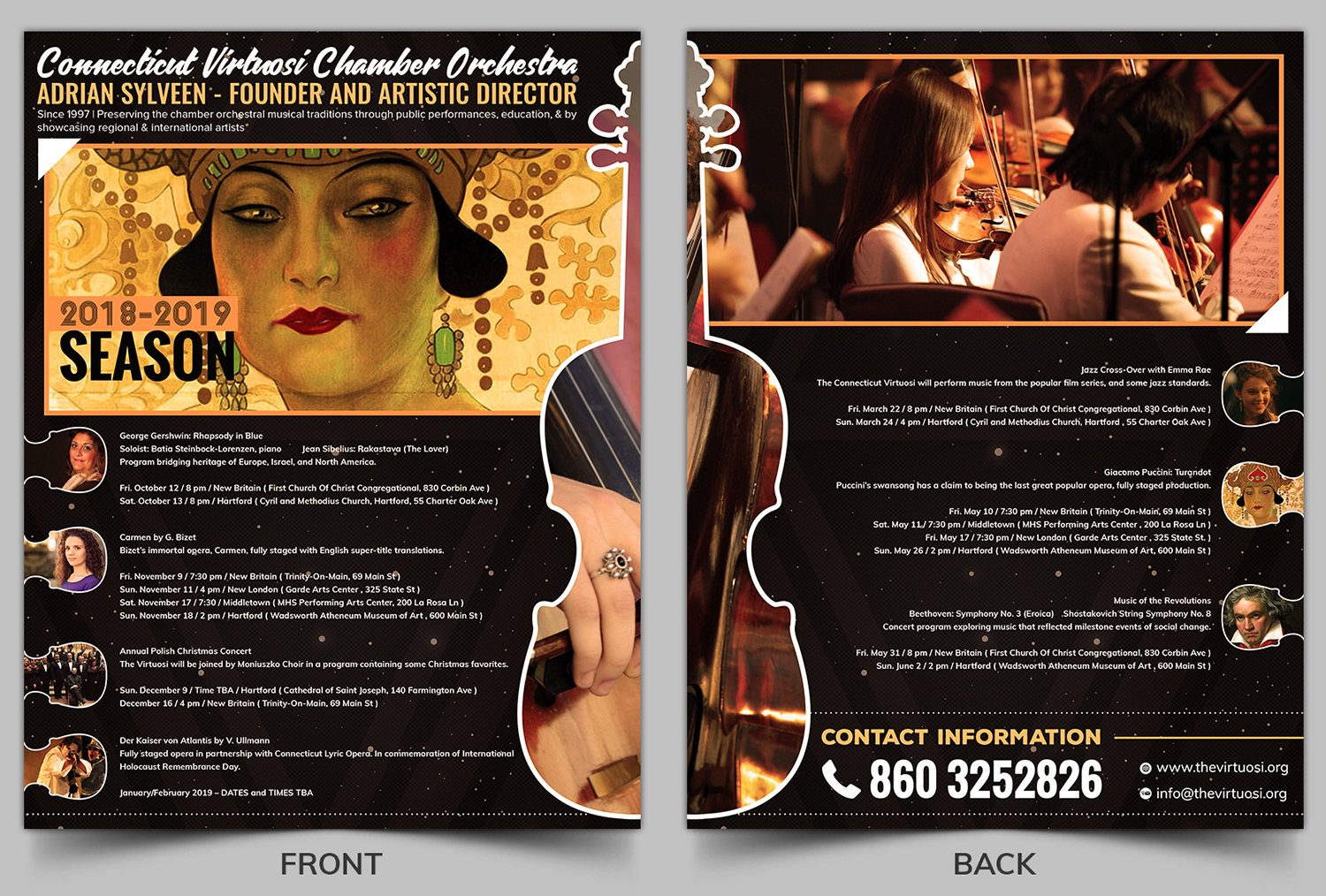 Design de Poster par SAI DESIGNS pour Connecticut Virtuosi Chamber Orchestra, Inc.  | Design #19865974