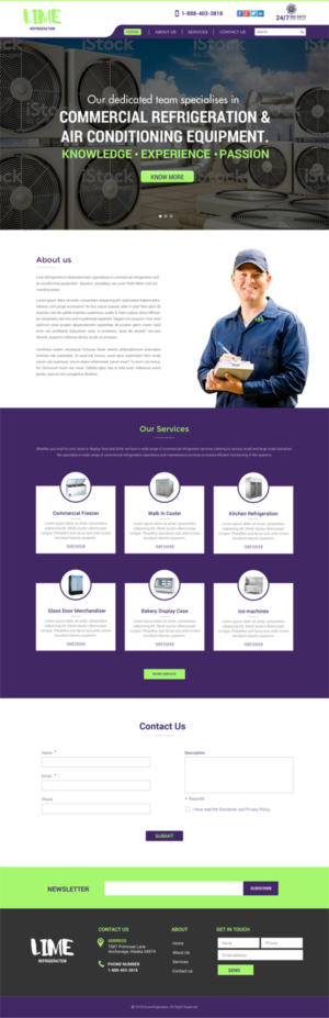 Lime Refrigeration. Refrigeration and air conditioning specialists. | Web Design by chandrayaan.creative