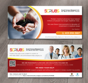 SCRUBS Buck Slip: Request for Donations to our Program's Development Fund | Diseño de Flyer por alex989