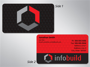 Infobuild EIRL Business Card Design Project | Business Card Design by Robocker Made
