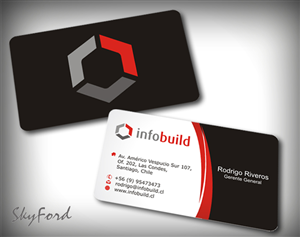 Infobuild EIRL Business Card Design Project | Business Card Design by SKYdesign
