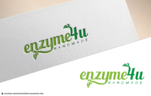 the main text is company name enzyme4u and can put 