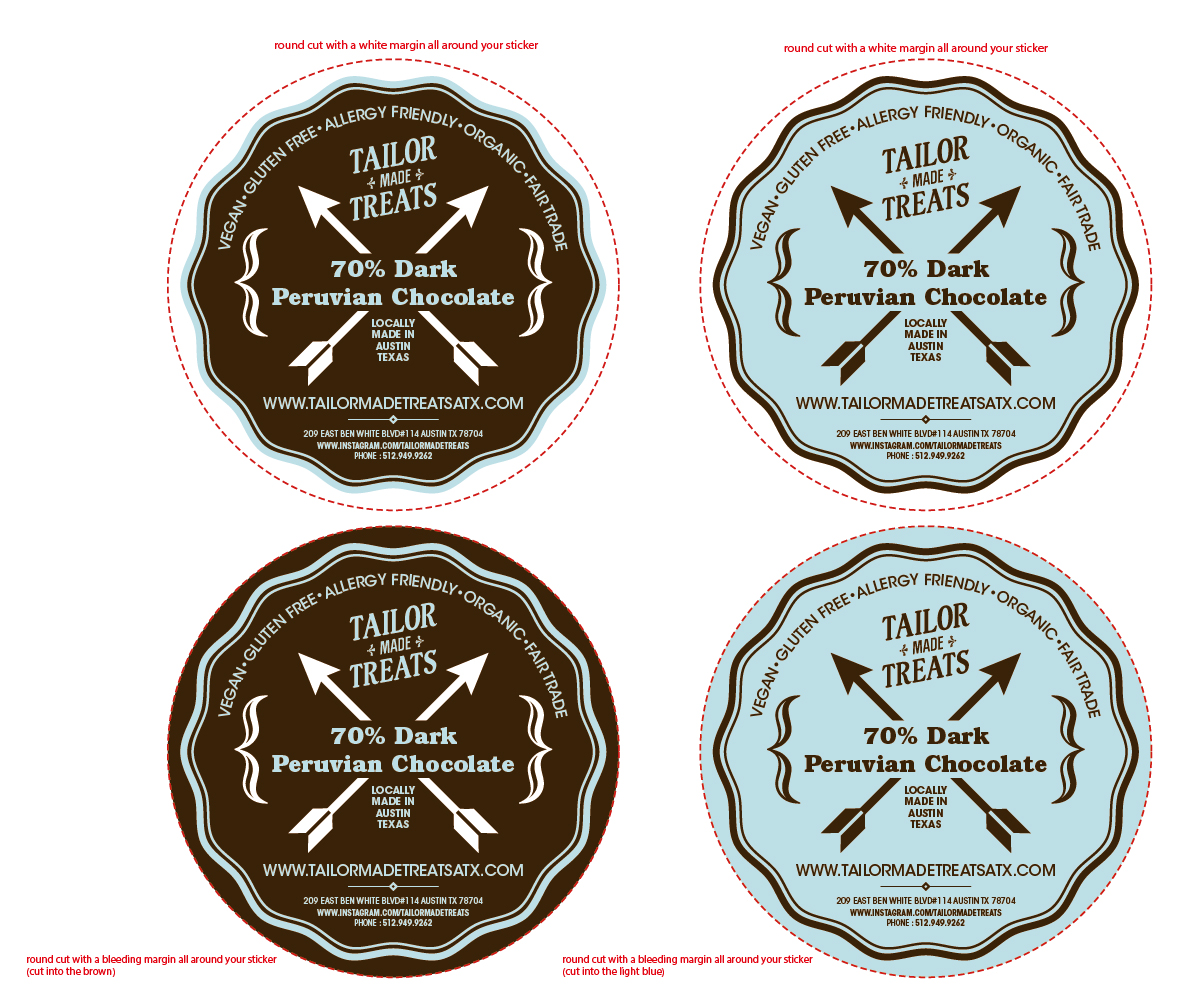 Sticker Design by Com1escale for Tailor Made Treats | Design: #2968188