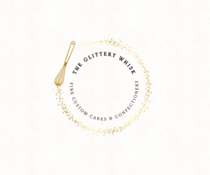 The Glittery Whisk   (with a potential strapline of Fine custom cakes & confectionery) | Diseño de Logo por 91.kremena.petrova