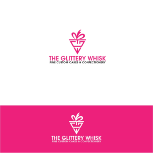 The Glittery Whisk   (with a potential strapline of Fine custom cakes & confectionery) | Logo Design by Maxo-Biz