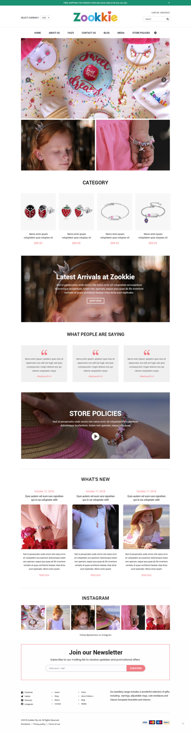 Web Design by pb for Zookkie Pty Ltd | Design #19882262