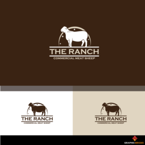 THE RANCH Commercial Meat Sheep | Logo Design by Graphic Bricks