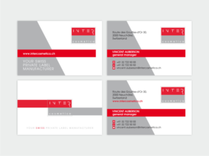 New Corporate Business Card - Intercosmetica | Business Card Design by Atvento Graphics