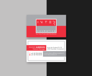New Corporate Business Card - Intercosmetica | Business Card Design by JK18