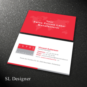 Diseño de Tarjeta de Presentación por SL Designer para Intercosmetica Neuchâtel SA | Diseño: #19888710