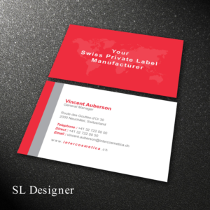 Business Card Design by SL Designer for Intercosmetica Neuchâtel SA | Design: #19888714